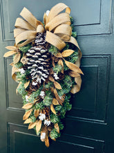 Load image into Gallery viewer, Pine Cone Teardrop Swag