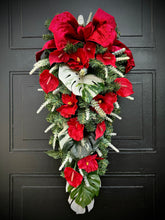 Load image into Gallery viewer, Tropical Red Teardrop Swag