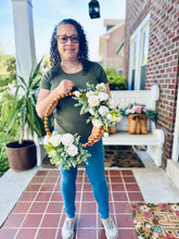 Load image into Gallery viewer, Carnations, Eucalyptus & Wood