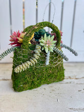 Load image into Gallery viewer, Succulent & Moss Purse