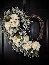 Load image into Gallery viewer, Carnation & Eucalyptus Heart