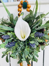 Load image into Gallery viewer, Calla Lily & Bead Cross