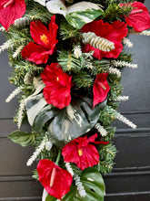 Load image into Gallery viewer, Tropical Red Teardrop Swag