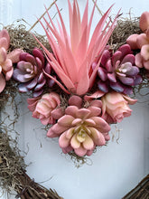 Load image into Gallery viewer, Pink Succulent Heart