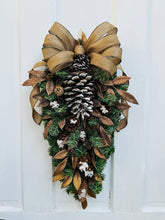Load image into Gallery viewer, Pine Cone Teardrop Swag