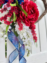 Load image into Gallery viewer, Red, White & Blue Heart