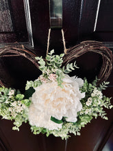 Load image into Gallery viewer, White Peony Heart