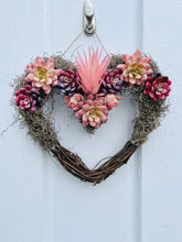 Load image into Gallery viewer, Pink Succulent Heart