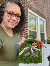 Load image into Gallery viewer, Succulent & Moss Purse