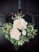 Load image into Gallery viewer, White Peony Heart