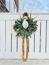Load image into Gallery viewer, Calla Lily & Bead Cross