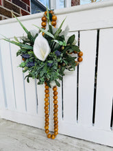 Load image into Gallery viewer, Calla Lily & Bead Cross