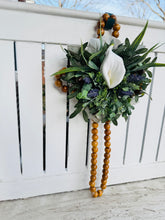 Load image into Gallery viewer, Calla Lily & Bead Cross