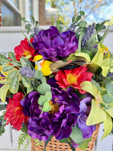 Load image into Gallery viewer, Purple Peony Basket