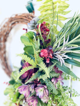 Load image into Gallery viewer, Purple Succulents & Ferns
