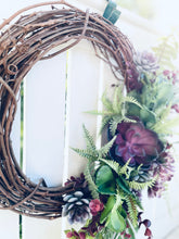 Load image into Gallery viewer, Purple Succulents & Ferns