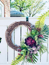 Load image into Gallery viewer, Purple Succulents & Ferns