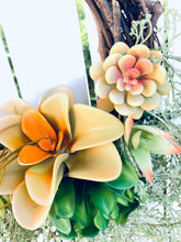 Load image into Gallery viewer, Yellow Succulents & Moss