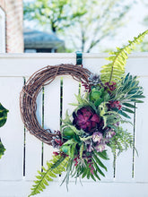 Load image into Gallery viewer, Purple Succulents & Ferns