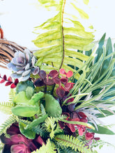 Load image into Gallery viewer, Purple Succulents & Ferns