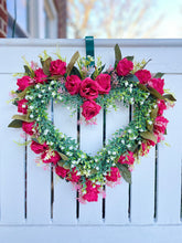 Load image into Gallery viewer, Hot Pink Mini Rose Heart