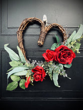 Load image into Gallery viewer, Rose & Crystal Heart (right side)