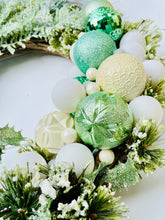 Load image into Gallery viewer, Mint Green Winter Holiday Wreath
