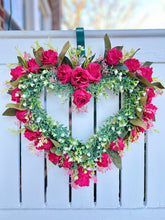 Load image into Gallery viewer, Hot Pink Mini Rose Heart