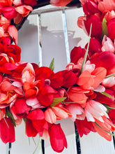 Load image into Gallery viewer, Red & Coral Tulips