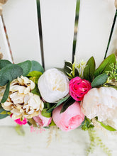 Load image into Gallery viewer, Spring Flowers & Rustic Wood Beads