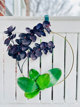Load image into Gallery viewer, Black Orchid Hoop