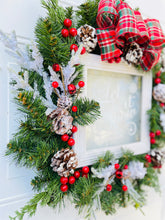 Load image into Gallery viewer, “Let It Snow” Winter Holiday Wreath