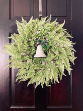 Load image into Gallery viewer, Light Green Fern Winter Wreath