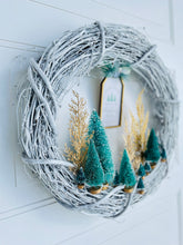 Load image into Gallery viewer, Tree Farm Winter Holiday Wreath (18 inch)