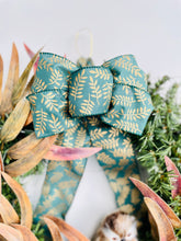 Load image into Gallery viewer, Copper Leaf & Owl on Pine Winter Holiday Wreath