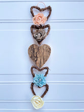 Load image into Gallery viewer, Wood Flower Heart Column