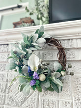 Load image into Gallery viewer, Calla Lily & Lamb’s Ear Mini Wreath