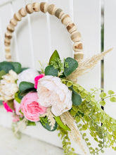 Load image into Gallery viewer, Spring Flowers & Rustic Wood Beads