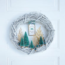 Load image into Gallery viewer, Tree Farm Winter Holiday Wreath (18 inch)