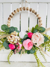 Load image into Gallery viewer, Spring Flowers & Rustic Wood Beads