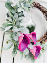 Load image into Gallery viewer, Purple Calla Lily & Lamb’s Ear
