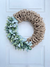Load image into Gallery viewer, Eucalyptus & Lamb’s Ear on Burlap