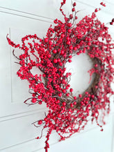 Load image into Gallery viewer, Red Berry Winter Holiday Wreath