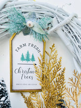 Load image into Gallery viewer, Tree Farm Winter Wreath (15 inch)