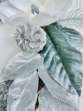 Load image into Gallery viewer, Silver & Pearl Winter Holiday Wreath