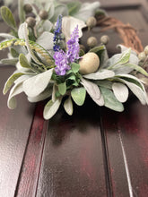 Load image into Gallery viewer, Calla Lily & Lamb’s Ear Mini Wreath