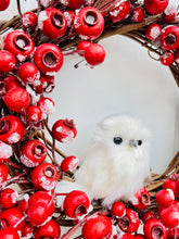 Load image into Gallery viewer, White Owl & Frosted Crabapples
