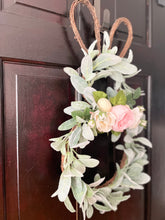 Load image into Gallery viewer, Lamb’s Ear Bunny Wreath