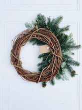 Load image into Gallery viewer, Holly & Joy Christmas Holiday Winter Wreath
