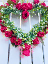 Load image into Gallery viewer, Hot Pink Mini Rose Heart